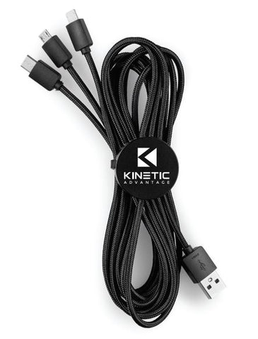 Light-Up 10 Foot 2-in-1 Charging Cable