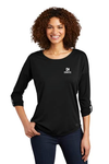 Ladies Gravitate Scoop 3/4-Sleeve