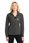 Ladies Heather Microfleece Full-Zip Jacket